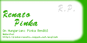 renato pinka business card