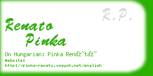renato pinka business card